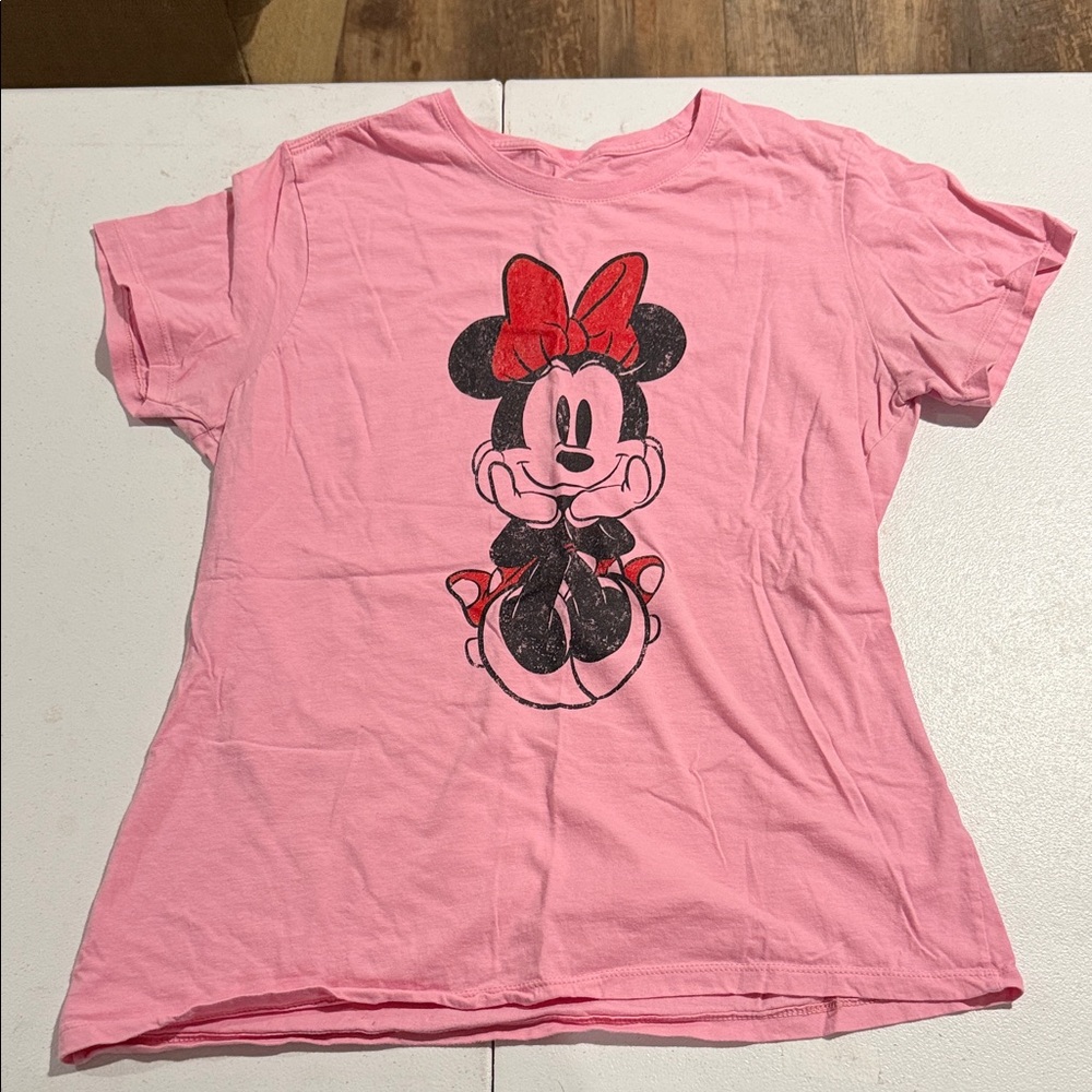 Pink Minnie Mouse  T-Shirt